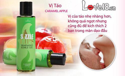 Dầu Massage Nóng Cơ Thể Sensuva Sizzle Lips Hương Táo Dâu Thơm