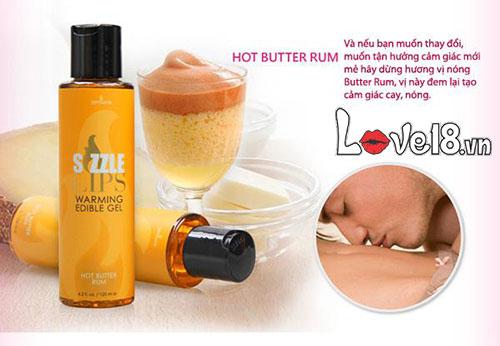 Dầu Massage Nóng Cơ Thể Sensuva Sizzle Lips Hương Táo Dâu Thơm