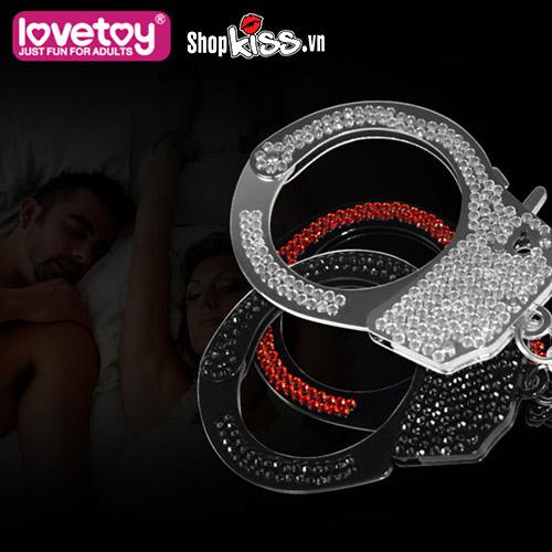 Còng tay hợp kim Lovetoy đẳng cấp Siêu bền Đỏ Đen hấp dẫn