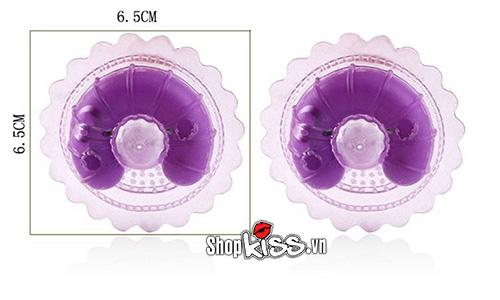 Dụng cụ mát xa nhũ hoa mini silicon rung mạnh kích thích cực khoái