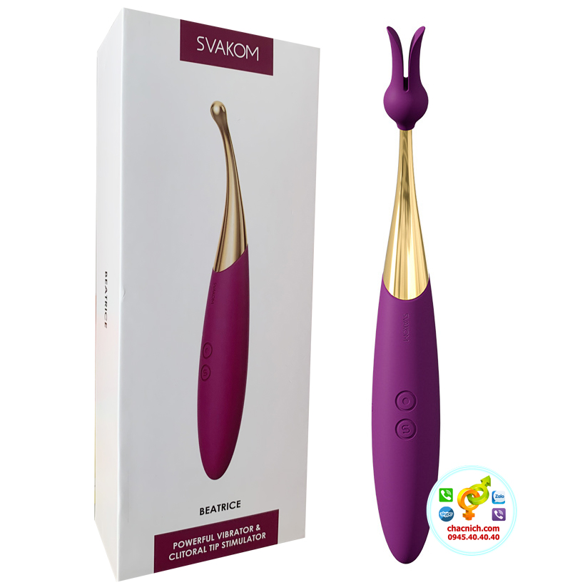 Máy rung Svakom Beatrice 2 đầu đa điểm G silicon cao cấp kích thích