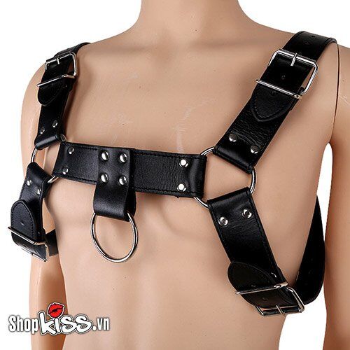 Đai đeo ngực da PU bạo dâm kích thích cực mạnh cho cặp đôi