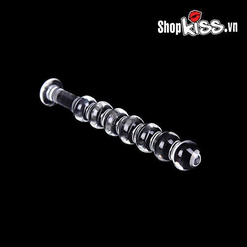 Dụng cụ kích thích hậu môn thủy tinh an toàn Chuỗi hạt hấp dẫn cho gay
