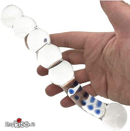 Dụng cụ kích thích hậu môn thủy tinh trong suốt cao cấp massage thư giãn