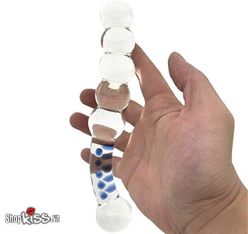 Dụng cụ kích thích hậu môn thủy tinh trong suốt cao cấp massage thư giãn