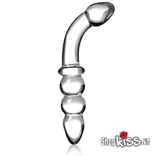 Dụng cụ kích thích hậu môn thủy tinh trong suốt cao cấp massage thư giãn