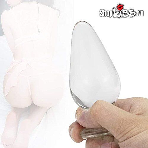 Phích cắm hậu môn thủy tinh trong suốt cao cấp Đồ chơi Gay giá rẻ