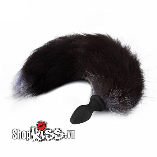 Đuôi chồn silicon rung hậu môn đồ chơi tình dục kích thích hưng phấn