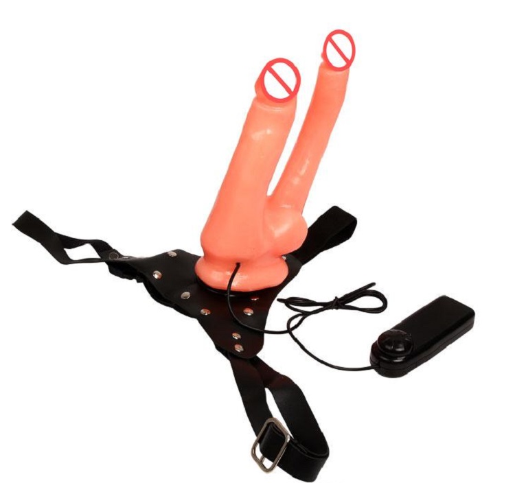 Dương vật giả 2 đầu Baile Ultra Passionate rung mạnh dây đeo điều chỉnh an toàn