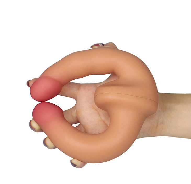 Dương vật giả 2 đầu Lovetoy độc lạ cho les cực phê an toàn