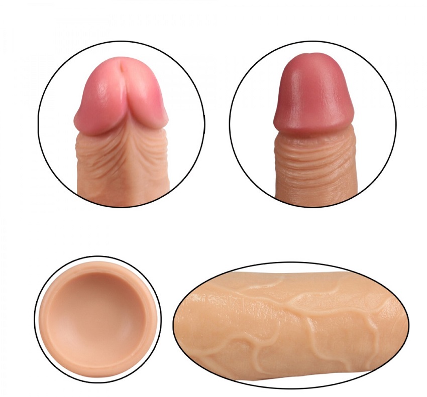 Dương vật giả Lovetoy 2 thớ không rung silicon an toàn kích thích