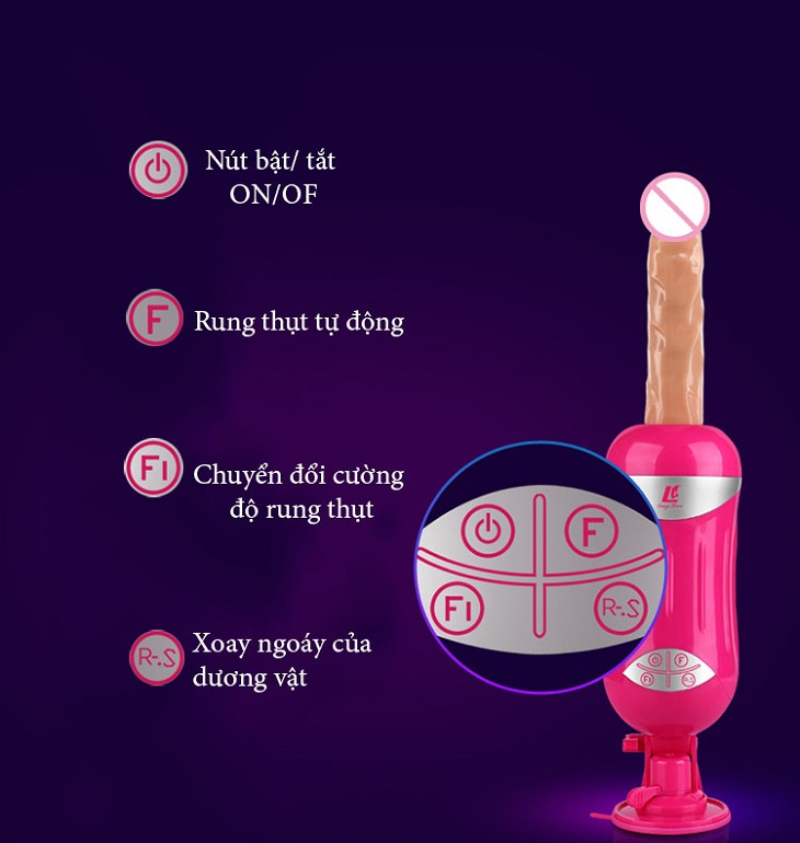 Dương vật giả Easy Love tự động nhấp thụt rung cực mạnh