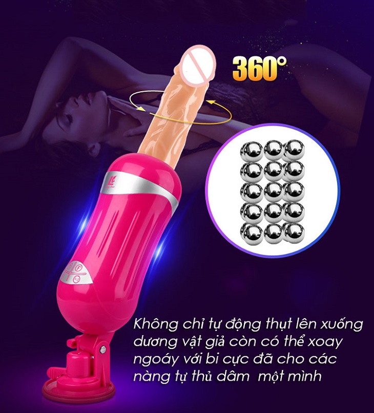 Dương vật giả Easy Love tự động nhấp thụt rung cực mạnh