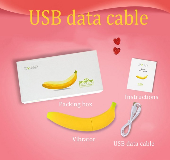 Moylan Banana dương vật giả chuối siêu mềm 7 chế độ rung kích thích