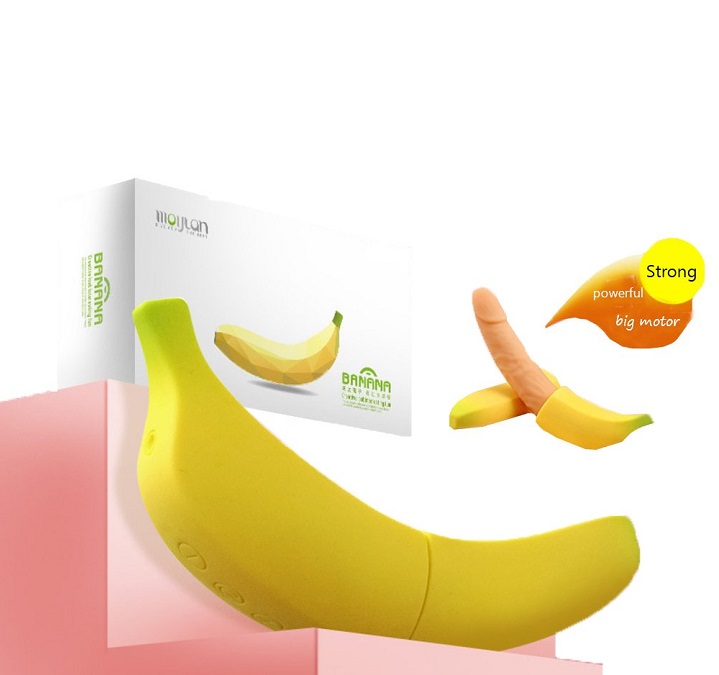 Moylan Banana dương vật giả chuối siêu mềm 7 chế độ rung kích thích