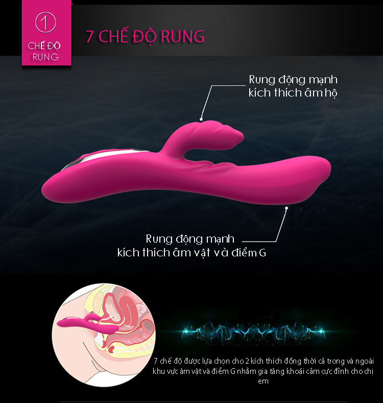 Dương vật giả rung Nalone Touch 2 kích thích điểm G thỏa mãn nàng