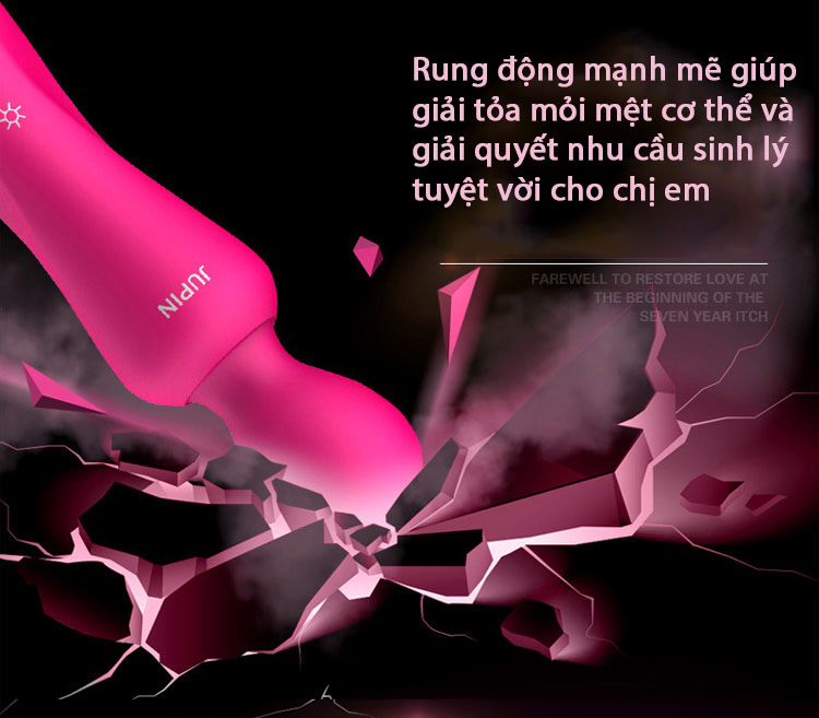 Dương vật giả rung ngoáy Nano Jupin 12 chế độ silicon an toàn kích thích
