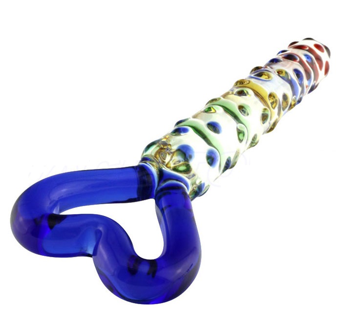 Dương vật giả thủy tinh mũi tên Love đa sắc kích thích điểm G Dương vật giả thủy tinh mũi tên Love đa sắc kích thích điểm G