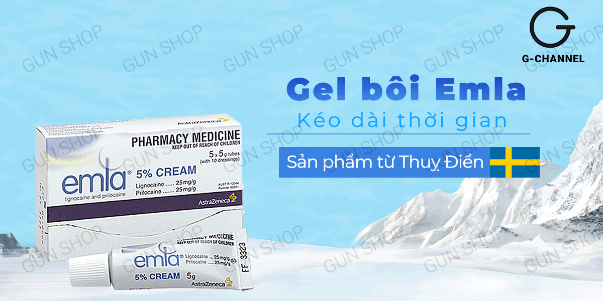 Gel bôi Emla Cream 5% chống xuất tinh sớm an toàn hiệu quả 5g Gel bôi Emla Cream 5% chống xuất tinh sớm an toàn hiệu quả 5g