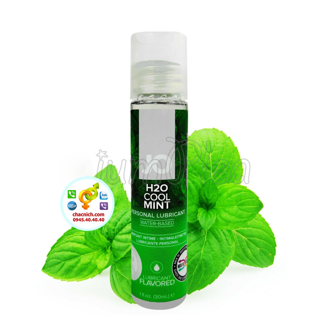 Gel bôi trơn bạc hà mát lạnh JO H2O tăng hưng phấn cực mê