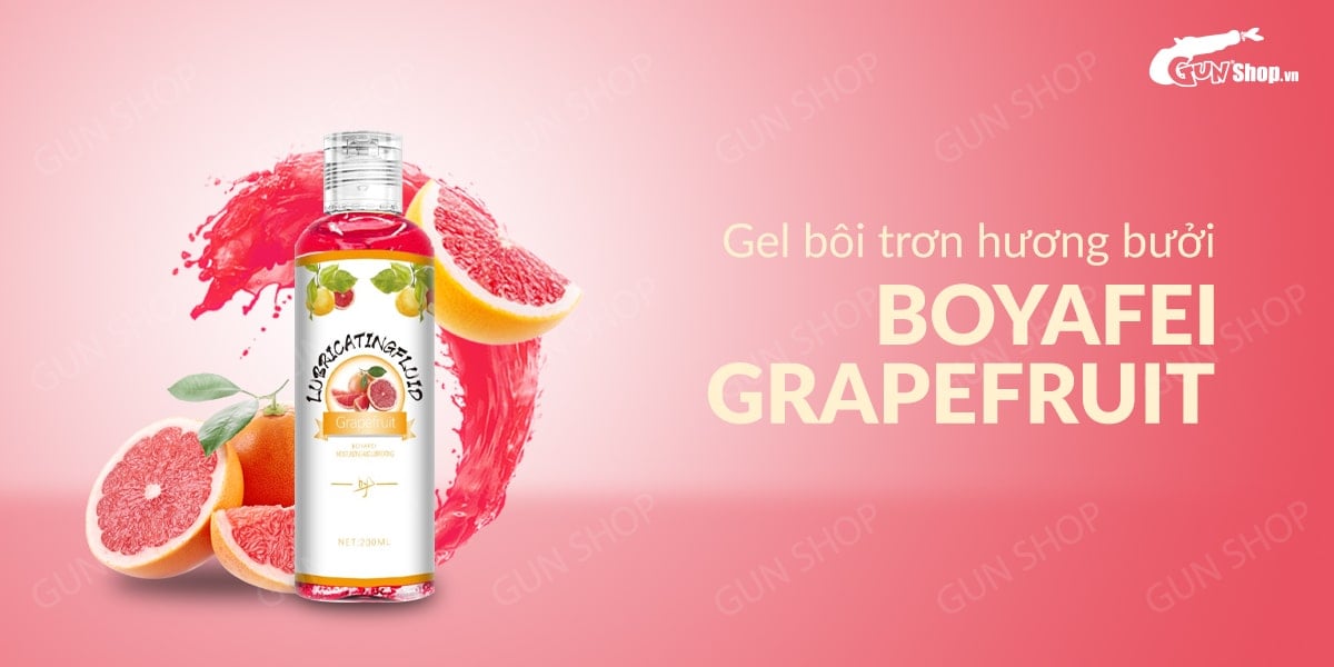 Gel bôi trơn hương bưởi Boyafei 200ml - An toàn mượt mà dễ dùng