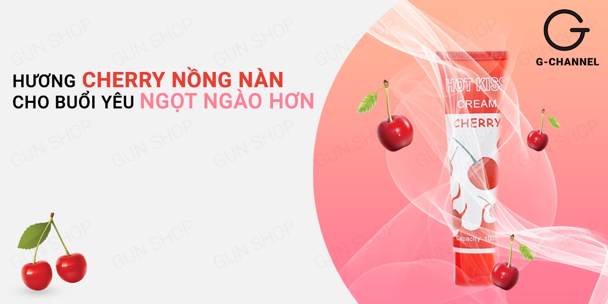 Gel Bôi Trơn Hot Kiss Cherry 100ml Đam Mê Tăng Khoái Cảm
