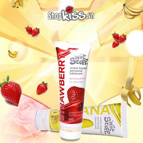 Gel bôi trơn gốc nước hương dâu Wet Stuff an toàn dịu nhẹ