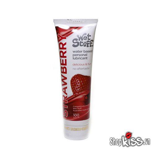 Gel bôi trơn gốc nước hương dâu Wet Stuff an toàn dịu nhẹ
