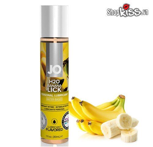 Gel bôi trơn JO H2O hương Cherry Chuối nếm được tăng khoái cảm 30ml