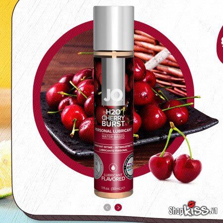 Gel bôi trơn JO H2O hương Cherry Chuối nếm được tăng khoái cảm 30ml