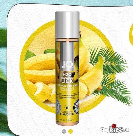Gel bôi trơn JO H2O hương Cherry Chuối nếm được tăng khoái cảm 30ml