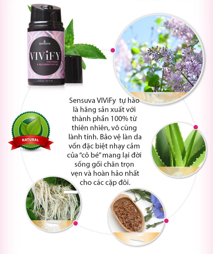Gel se khít âm đạo ViViFy Mỹ tăng khoái cảm gel bôi trơn chính hãng