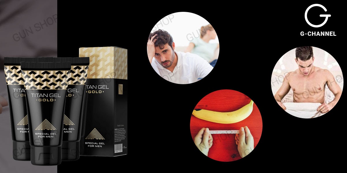 Gel bôi trơn Titan Gold tăng kích thước nhanh cao cấp 50ml an toàn hiệu quả