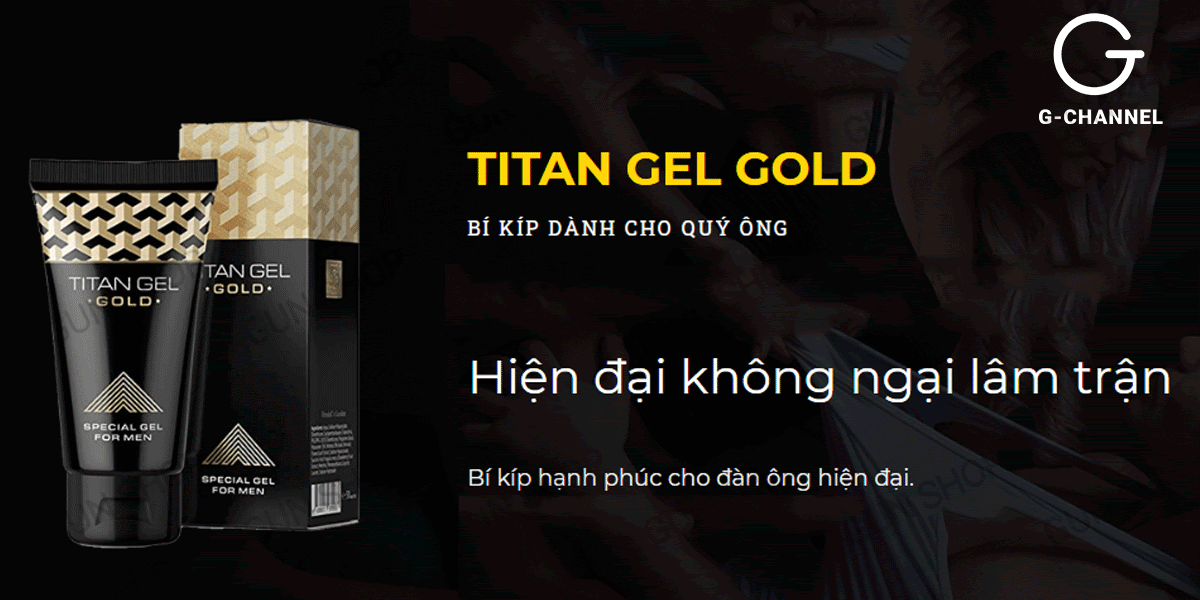 Gel bôi trơn Titan Gold tăng kích thước nhanh cao cấp 50ml an toàn hiệu quả