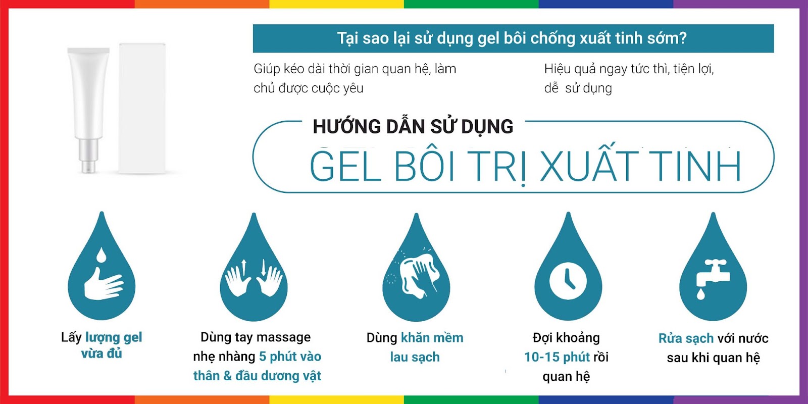 Gel Titan Provocative đỏ chính hãng tăng kích thước nam tự tin 50ml