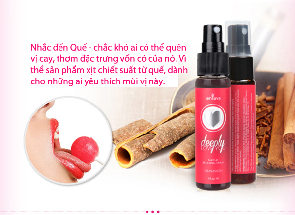 Gel quan hệ bằng miệng Sensuva Deeply Love You thơm ngon an toàn