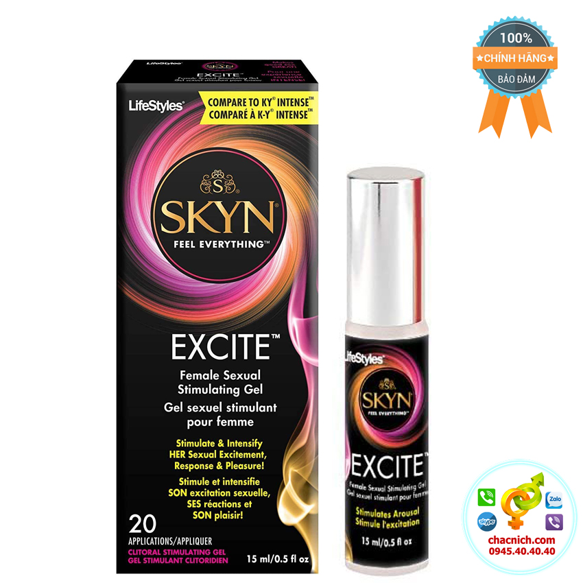 Gel Tăng Khoái Cảm Phụ Nữ Lifestyles Excite 15ml Mạnh Mẽ