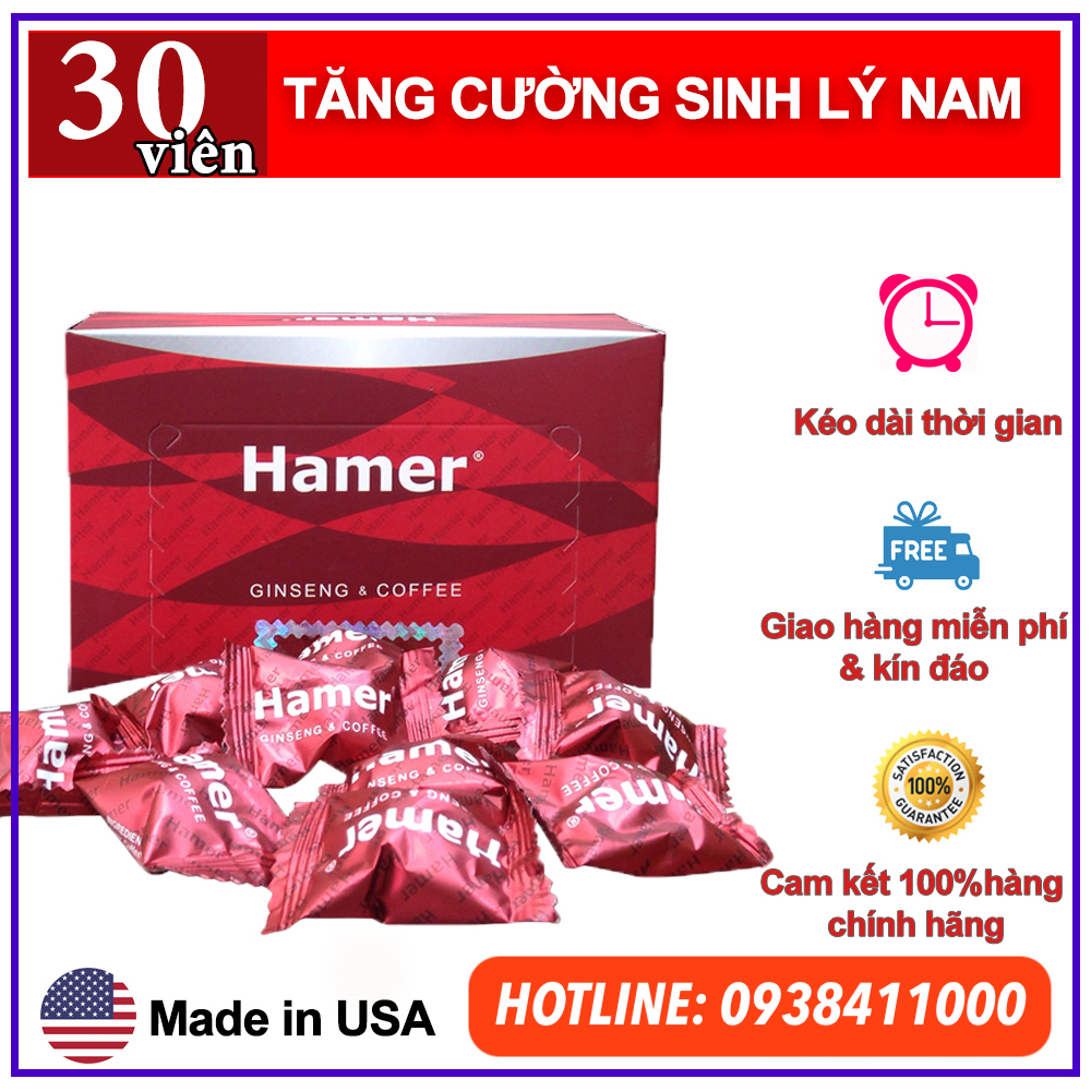 Kẹo Sâm Hamer USA tăng cường sinh lí kéo dài thời gian quan hệ chính hãng