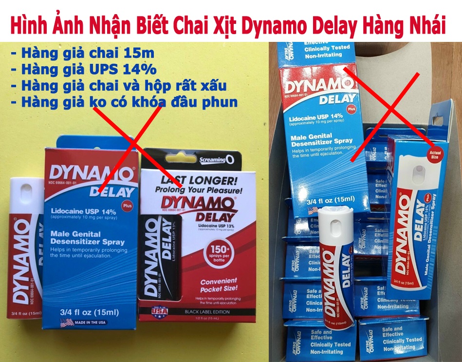 Chai Xịt Dynamo Delay Chính Hãng Mỹ 22ml Kéo Dài Thời Gian Quan Hệ