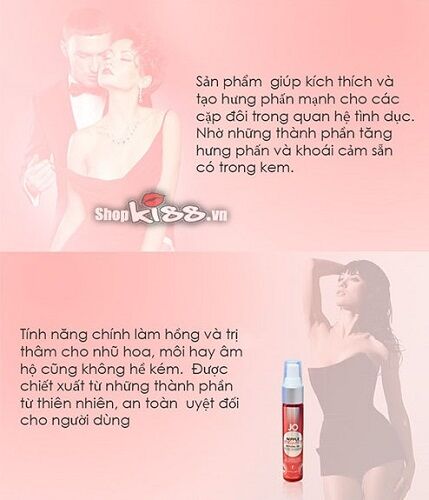 Kem kích thích hồng nhũ hoa Jo Nipple an toàn hiệu quả
