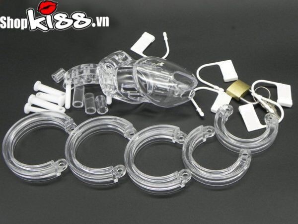 Khóa dương vật nhựa trong suốt BZ12A an toàn kích thích cực mạnh