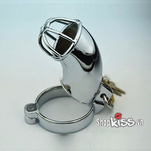 Khóa dương vật kim loại inox bền đẹp bạo dâm BDSM cao cấp