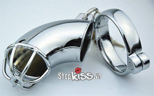 Khóa dương vật kim loại inox bền đẹp bạo dâm BDSM cao cấp