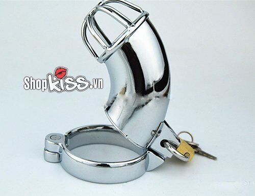 Khóa dương vật kim loại inox bền đẹp bạo dâm BDSM cao cấp