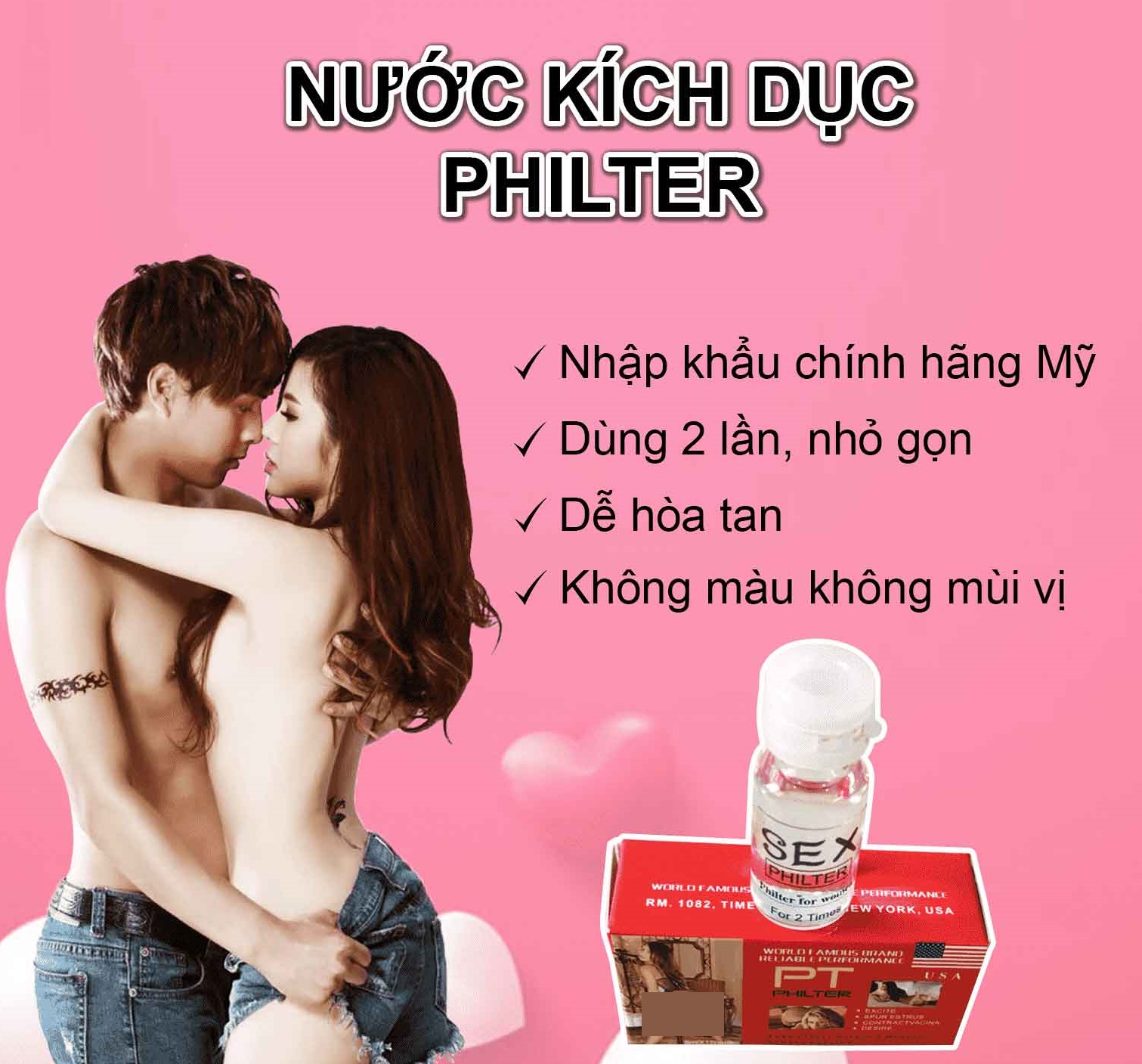 SEX PHILTER Nước Kích Dục Nữ Mỹ Chính Hãng Tăng Ham Muốn