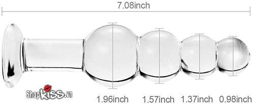 Dụng cụ kích thích hậu môn thủy tinh cao cấp HM78G cho Gay