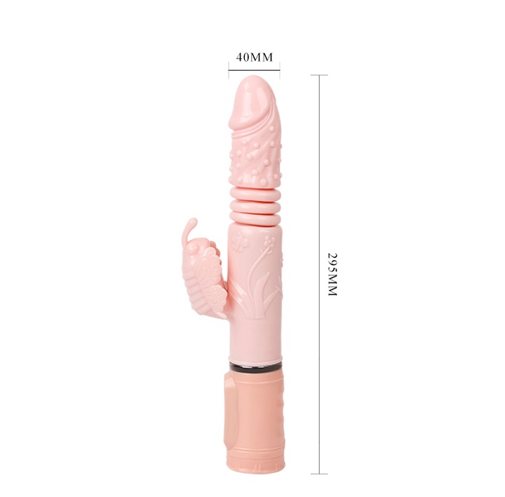 Dương vật rung ngoáy thụt Wild Butterfly 48 độ - Mềm mại, chống nước, kích thích