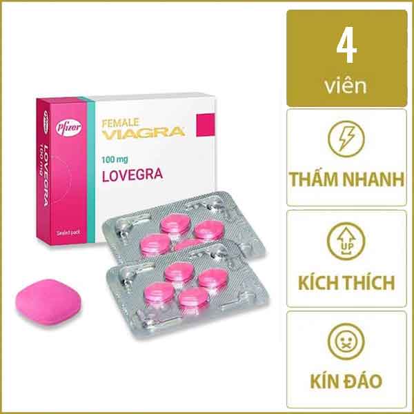 Lady Era 50mg thuốc kích dục nữ Pfizer Mỹ tăng khoái cảm thăng hoa