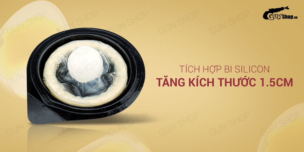 Bao cao su OLO 0.01 siêu mỏng có bi tăng kích thước 1.5cm hộp 5 Bao cao su OLO 0.01 siêu mỏng có bi tăng kích thước 1.5cm hộp 5