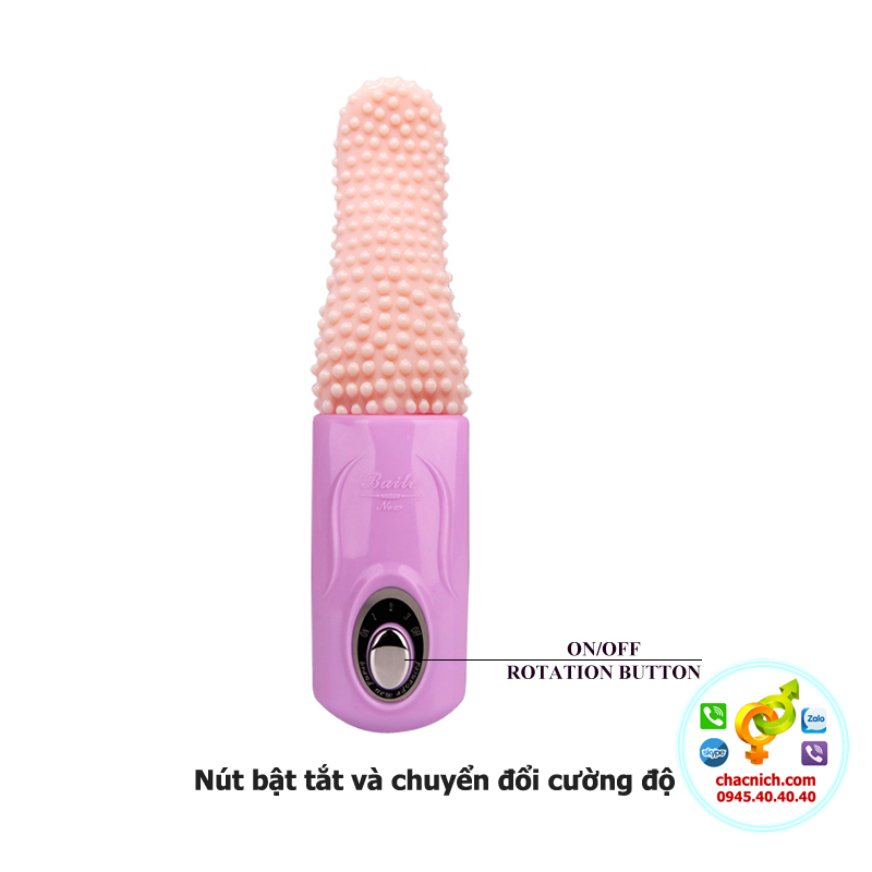 Máy rung lưỡi liếm gai silicon 3 mức Prettylove cực sướng